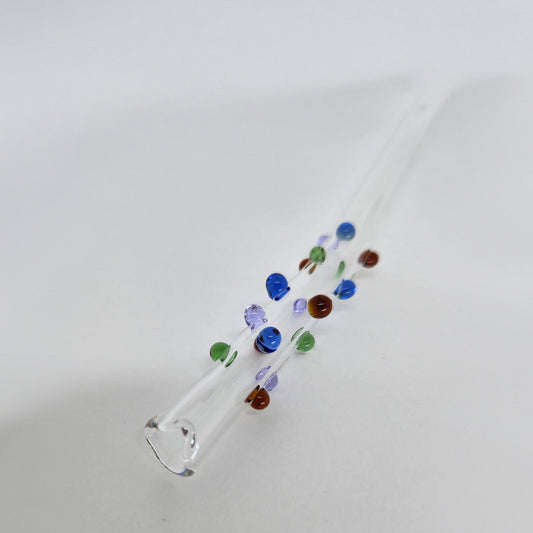 Canudo Escultura Confetti G de vidro – Bela Aiache